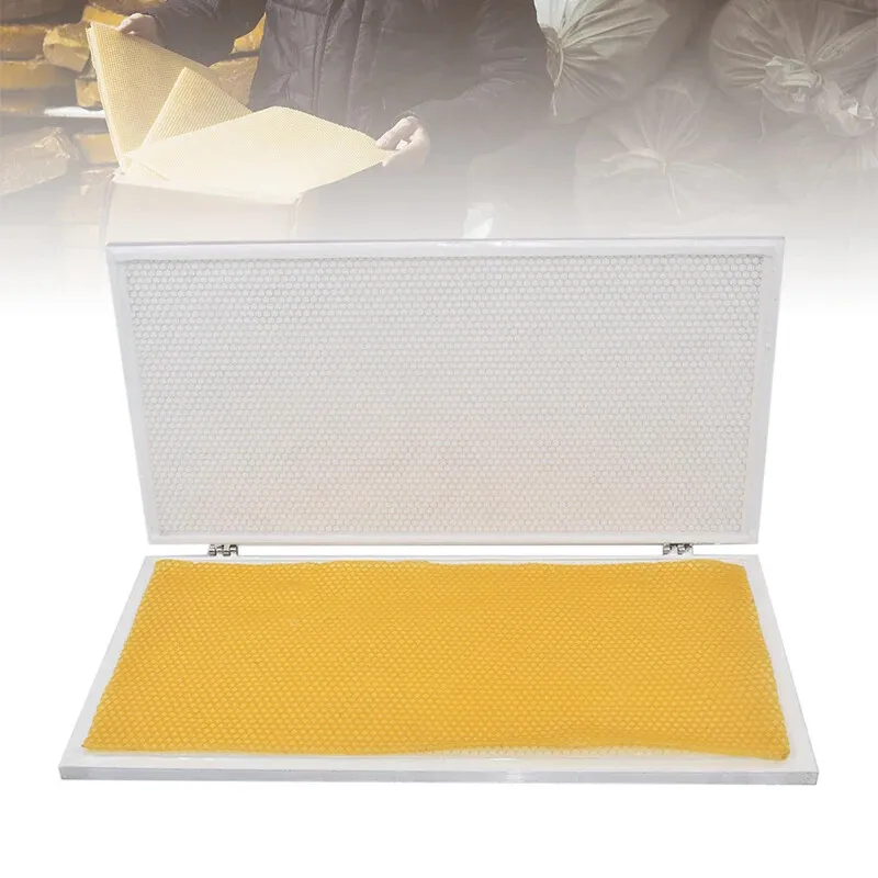 Beeswax Base Silicone Embossing Machine Beekeeping Equipment Manual Beehive Press Machine Cell Size 5.4mm/4.9mm Optional