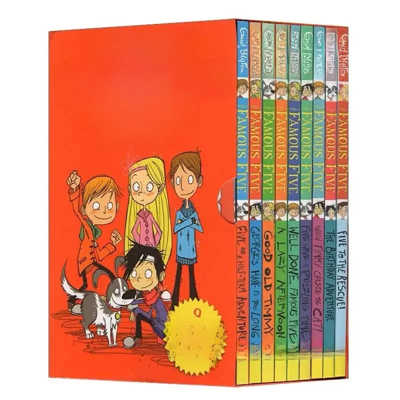 9 książek/zestaw Enid Blyton The Famous Five Adventures Collection Children English Picture Book Detective Stories Libros Livros — zdjęcie produktu 6