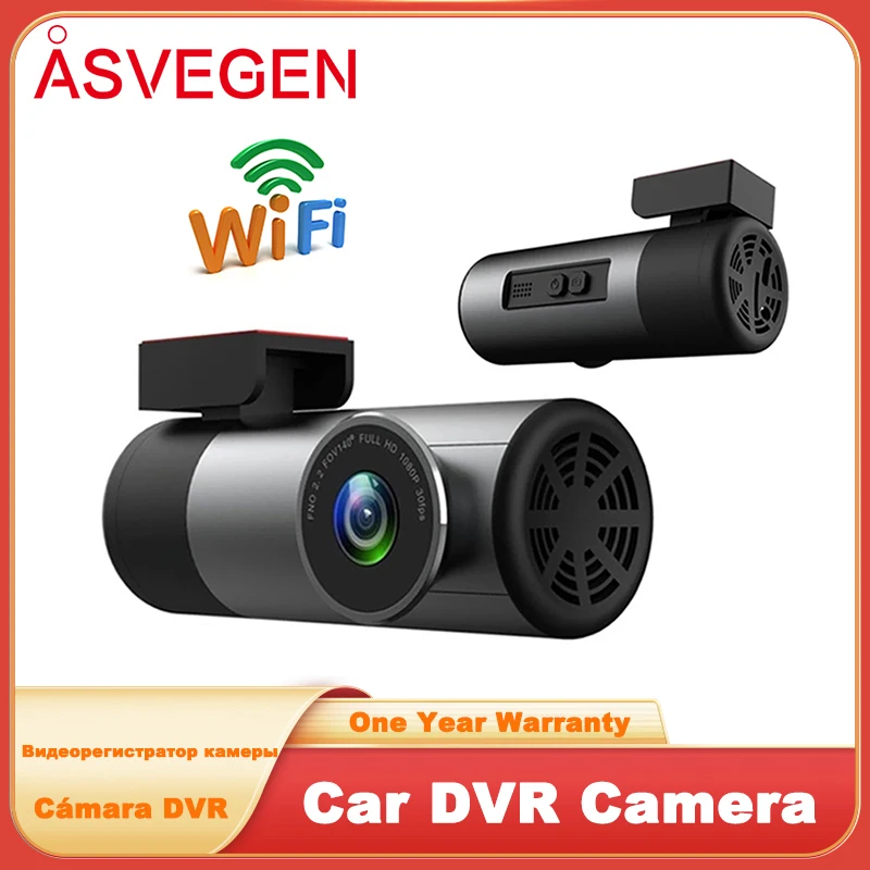 Dash Cam Car DVR WiFi Video Recorder 24H Parking Monitor Night Vision Full HD 1080P 6-Layer Glass Lens