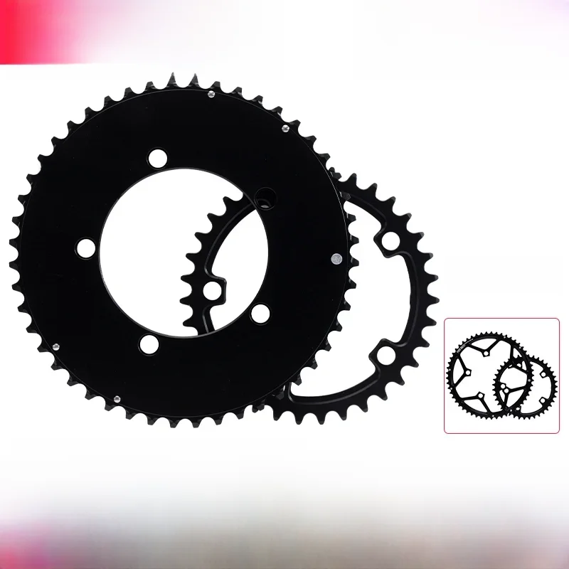 PASS QUEST Dubbel Kettingblad 110bcd 5 bouten 46/33 T 48/35 T 50/34 T 52/36 T 53/39 T 54/40 T Fiets Kettingwiel voor Shimano SRAM Crank - afbeelding 2