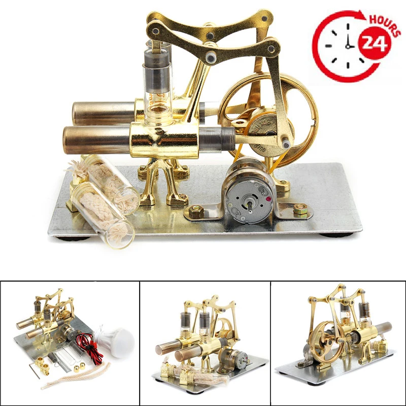 Balance Stirling Engine Miniature Model Steam Power Technology Scientific Power Generation Experimental Toy