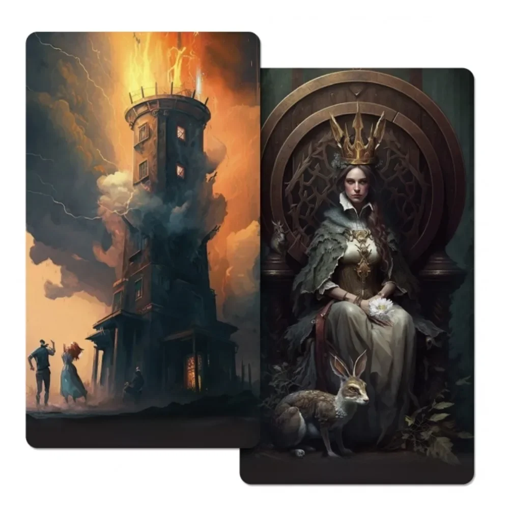 Jeu de 78 cartes de tarot "Weird World", 12x7cm, Indy