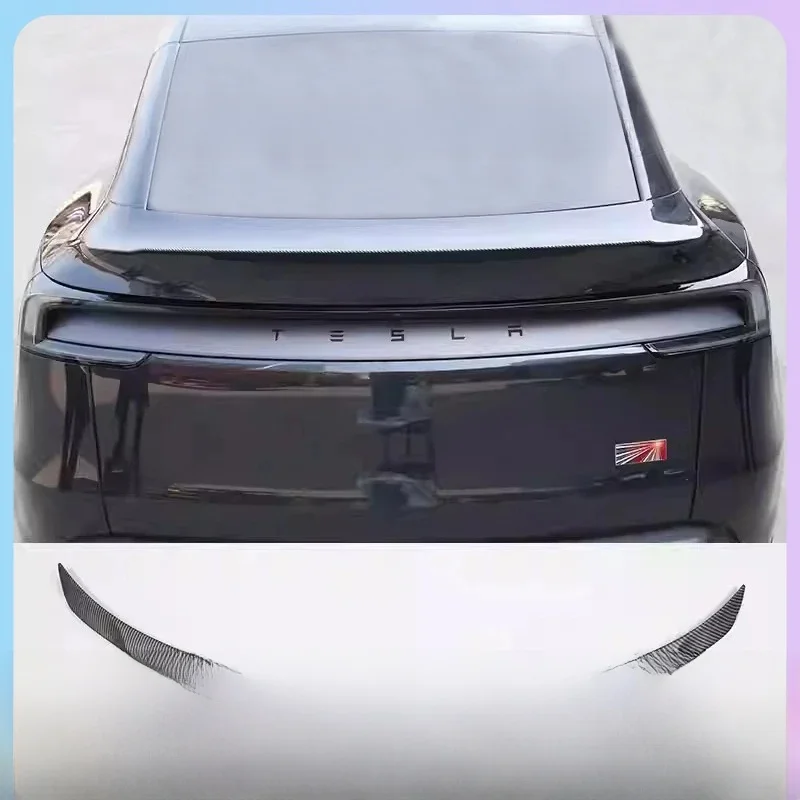 Becquet de motif en Fiber de carbone ABS pour Tesla modèle Y Juniper 2025, aile de coffre originale haute Performance, accessoires modifiés automatiquement