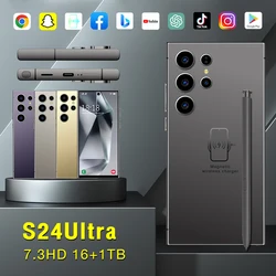 Cellphones S24 Ultra Original Smartphone 6.8 HD 4G 5G Android 14 Cell Phone 108MP Dual Sim Global Version Smart Mobile Phones