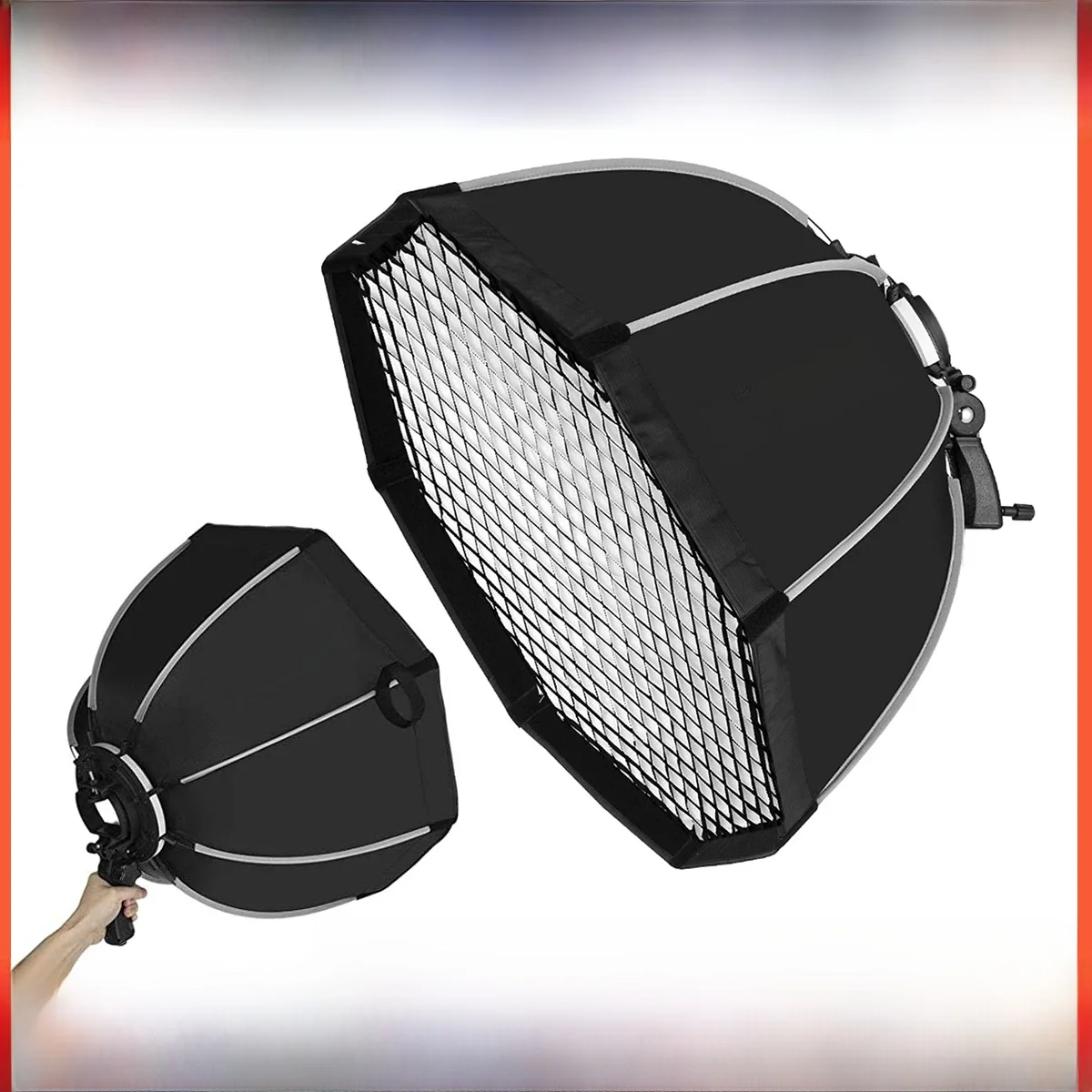 TRIOPO 55cm 65cm 90cm 120cm Składany ośmiokątny uchwyt Softbox S do lamp błyskowych Godox V860III TT600 Yongnuo Speedlite — zdjęcie produktu 7