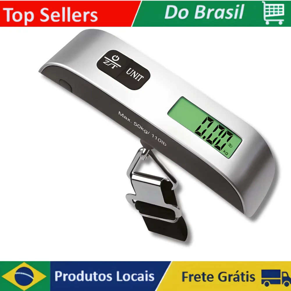 LCD Display Electronic Luggage Scale-Hanging Scale for Weighing Luggage and Travel Bags