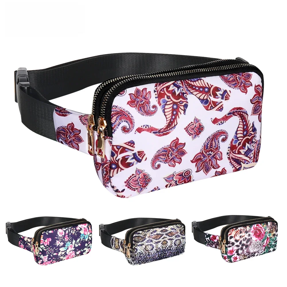 Buylor Flower Waist Bag Women Fashion Fanny Pack Bum Bag Hot Hip Bag Waist Purse Waterproof Belt Pack Chest Bag Phone Pounch — zdjęcie 2