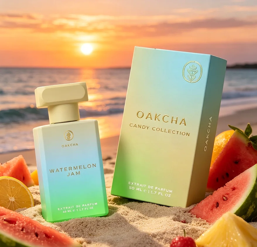 Perfume en spray neutro OAKCHA Watermelon Jam, pequeño y fácil de transportar, fresco y afrutado, fragancia duradera