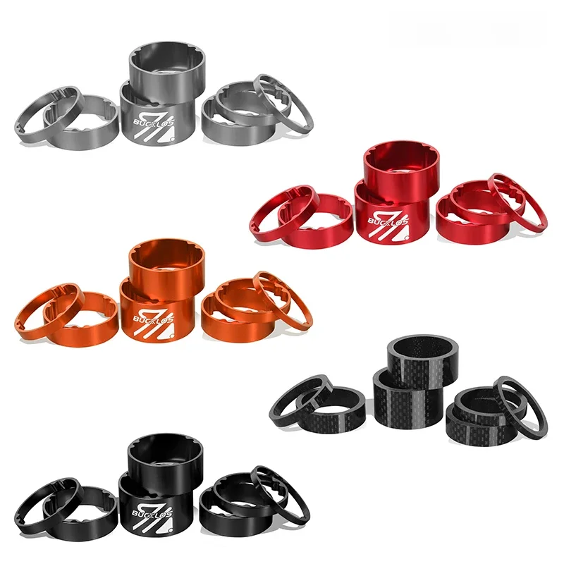 AliExpress 11PCS BUCKLOS Bicycle Headset Washer Fork Stem Spacers 28.6mm 1-1/8'' MTB Aluminum Alloy Bike