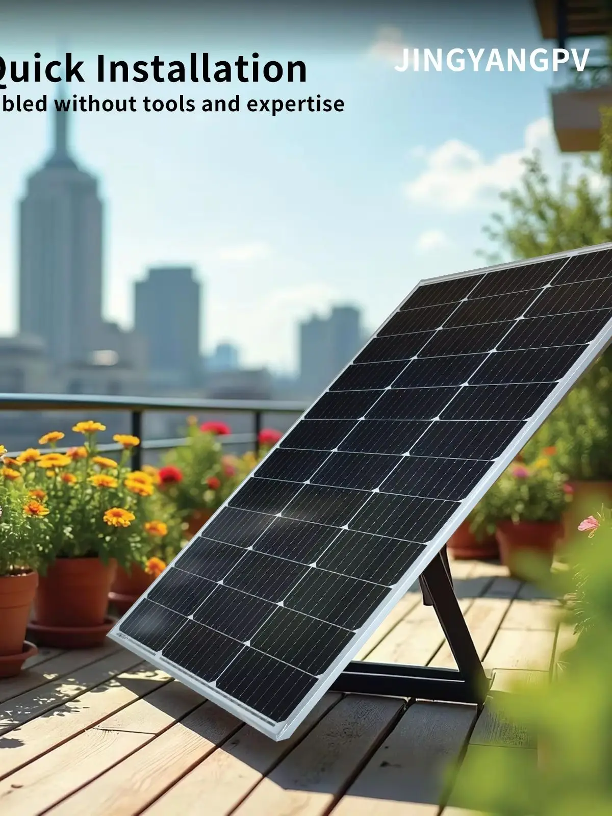 120W sztywny monokrystaliczny panel słoneczny, moduł słoneczny 18V do ładowania akumulatora 12V, do kampera, przyczepy kempingowej, łodzi, domu ogrodowego, dachu, systemu off-grid. — 2