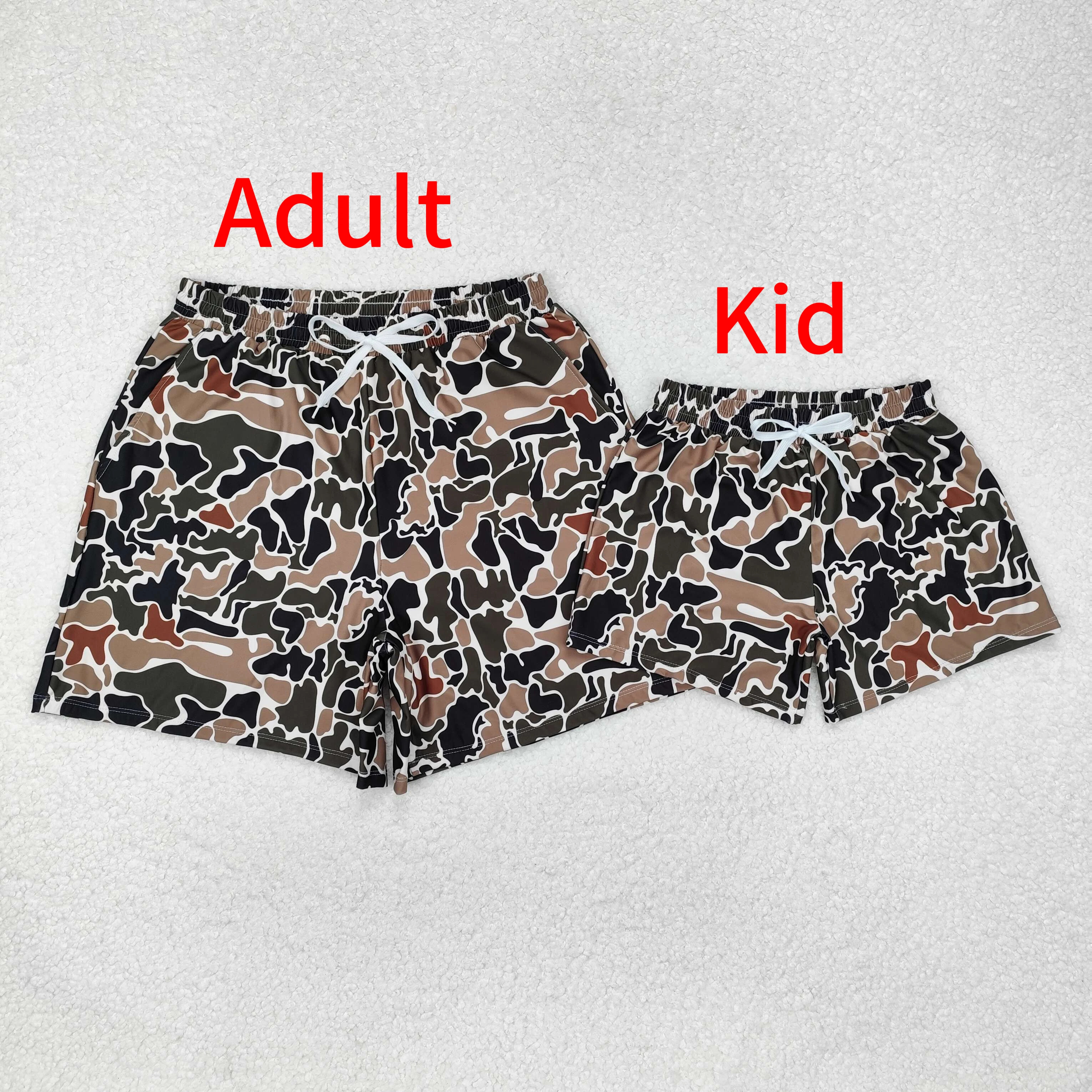 Beach Clothes Western Fashion Adult Men's Camouflage Beige Swimming Trunks Wholesale Boutique clothes RTS Summer