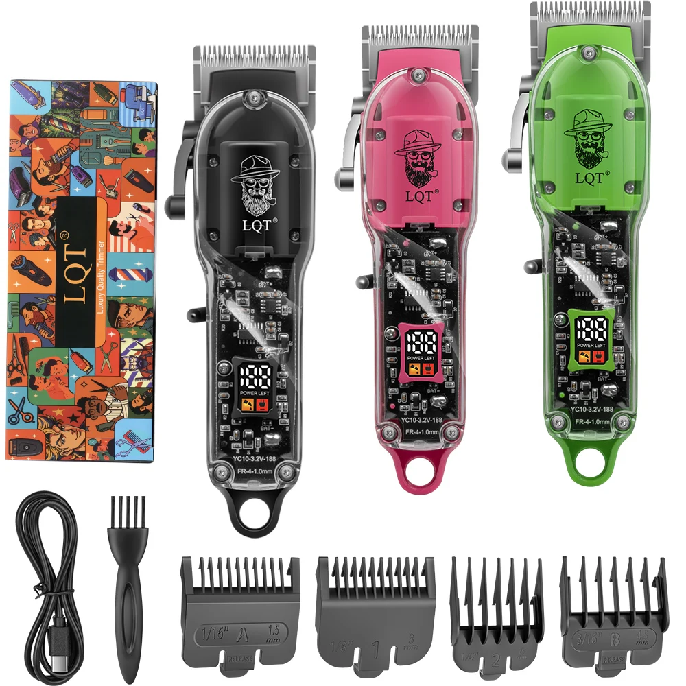 Electric Hair Clippers Powerful Hair Trimmer Professional Hair Clipper Set Cordless Hair Trimmer for Family,Gifts for Men