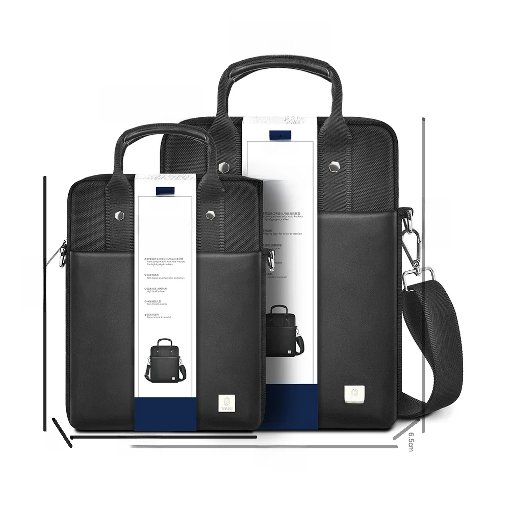 Torba na ramię WiWU na laptopa MacBook Pro 14 M5 M4, odporna na wstrząsy torba na notebooka, etui na laptopa iPad Air Pro 11, torba na laptopa MacBook Air 13 — zdjęcie 2