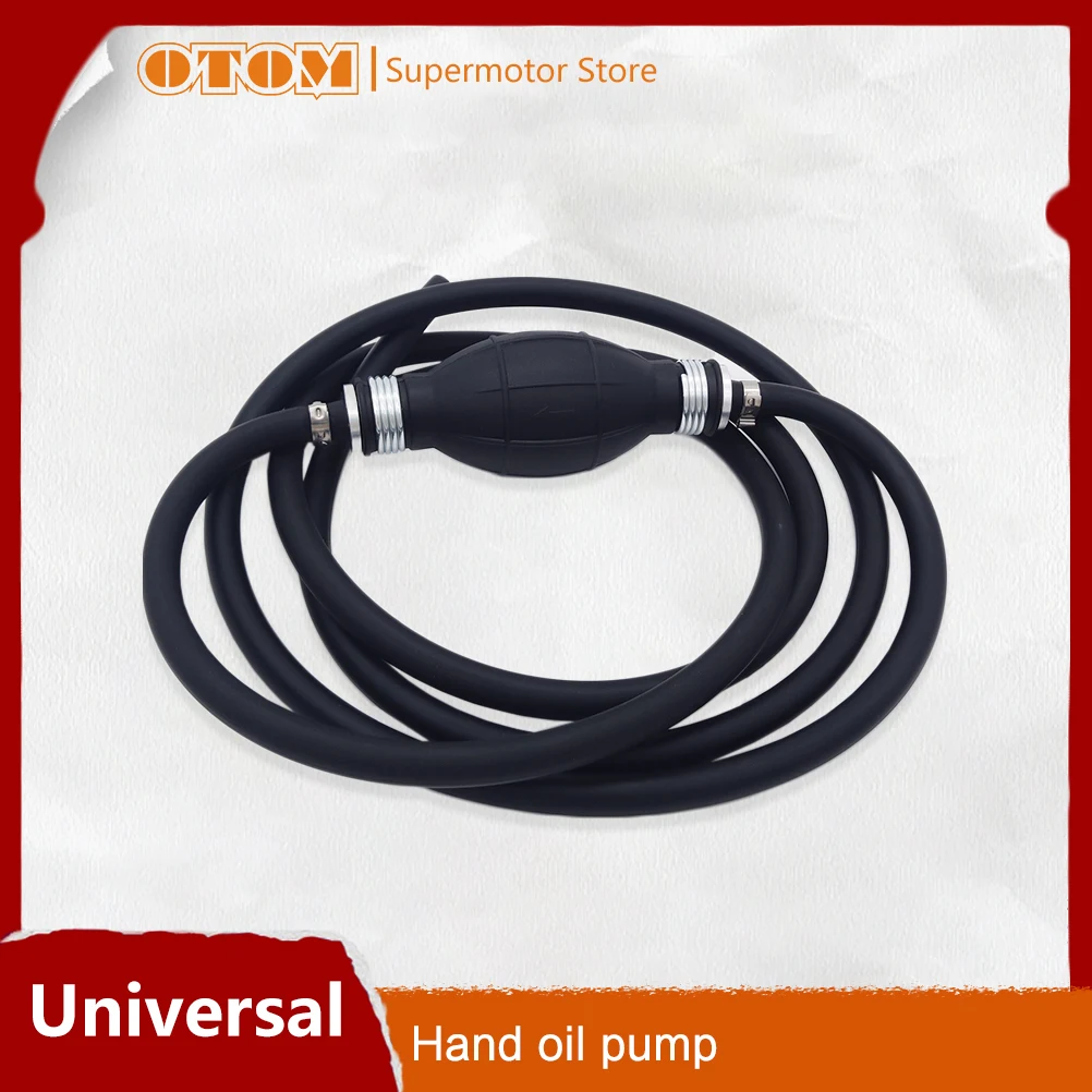 OTOM Motorcycle Hand Oil Pump Hand Fuel Pump Line Rubber Oil Change Tool Fuel Water Injection Tube Straw For KTM HONDA YAMAHA KX