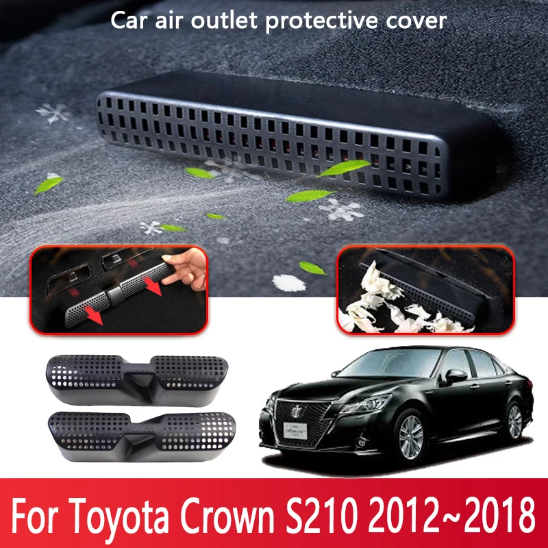 

Car Air Vent Covers For Toyota Crown S210 2012~2018 2015 Seat Air Conditioner Duct Outlet Dustproof Cover Interior Accessorie