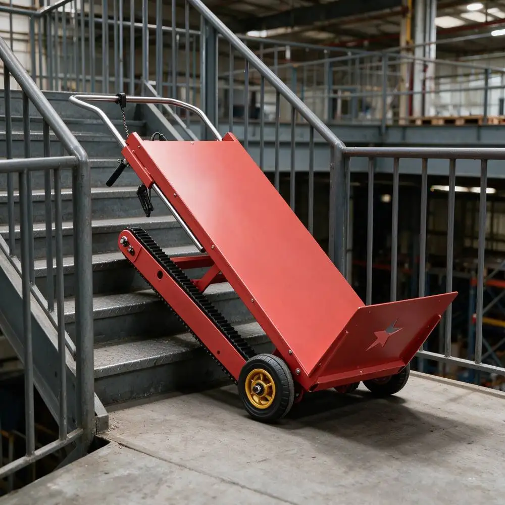Conquérir chaque étape ! Le monte-escaliers électrique sur chenilles amélioré 2026 de 400 kg – l'outil ultime pour économiser le travail des déménageurs.