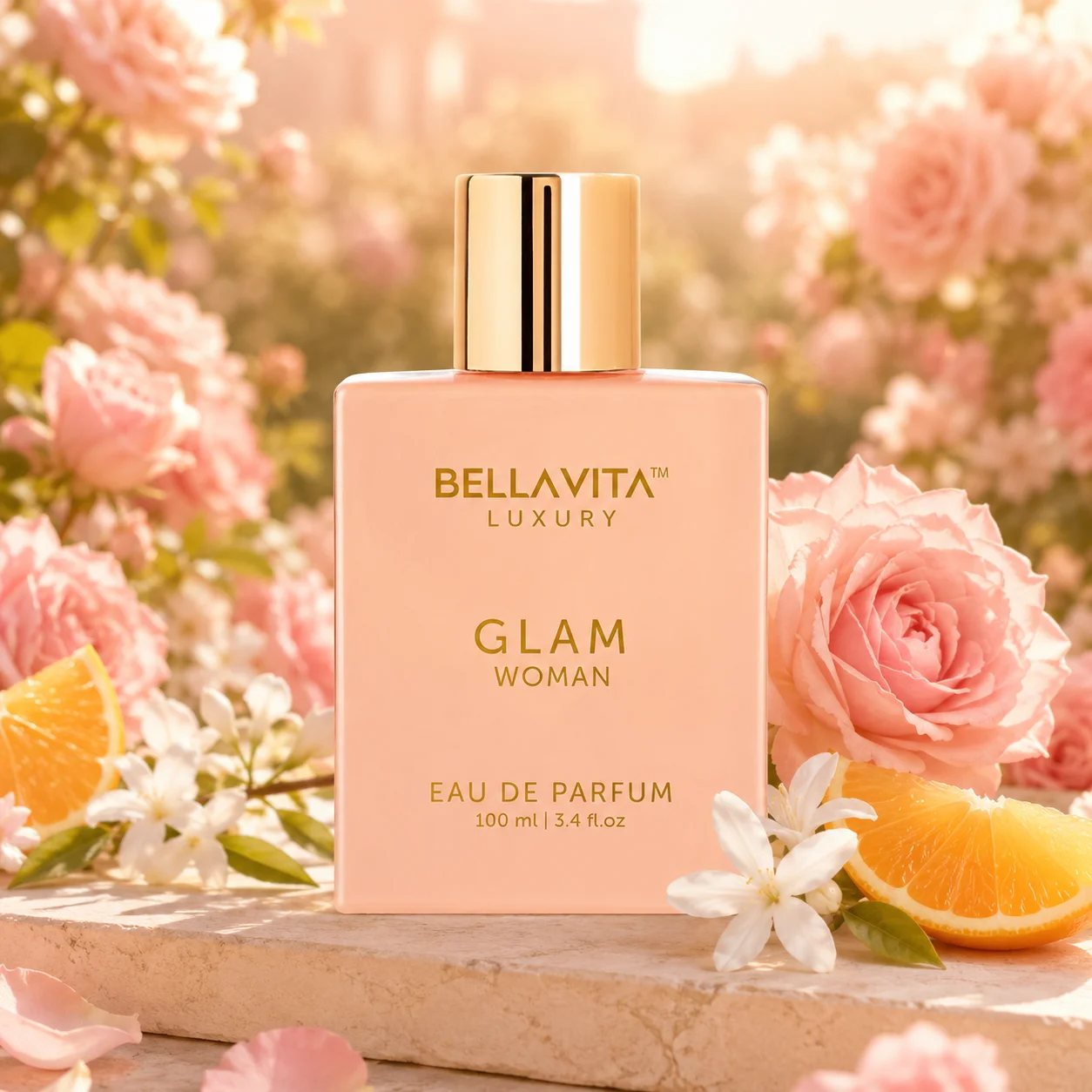 

Bella Vita Luxury GLAM Woman Eau De Parfum Perfume for Women Fragrance Scent 100ml/3.4oz Long-Lasting Perfume Women Fragrance For Daily Use