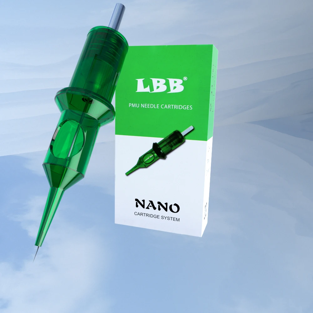 20PCs Tattoo Cartridge Needles Tattoo Makeup Disposable Sterilized Semi-Permanent Eyebrow Lip Makeup Needles Tattoo Machine LBB