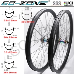 29er Carbon MTB Wheels UCI Approved Tubeless Thru Axle / Quick Release /Boost 72 rings HG / XD / MS12s Carbon MTB Wheelset 29