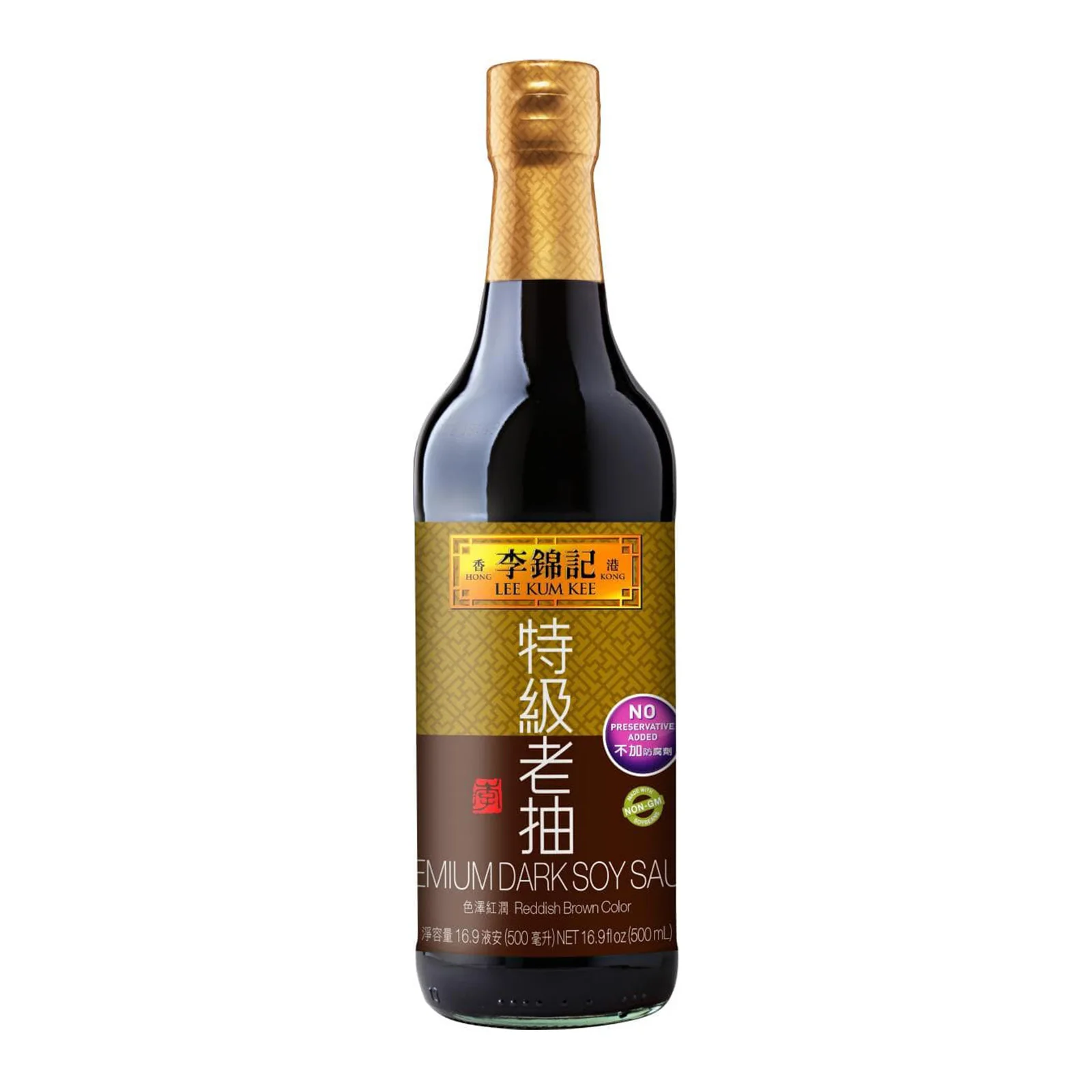 Lee Kum Kee Premium Molho De Soja Escuro, 16.9 fl Molho De Soja Tempero, Pacote De Tempero, 59 floz