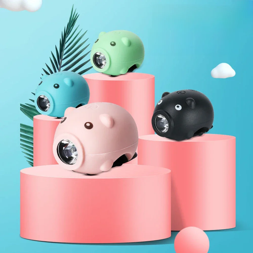 AliExpress Cute Cartoon Pig Bike Handlebar Light, USB Rechargeable, Waterproof, 3 Lighting Modes, Kids Bike