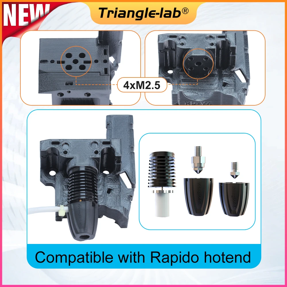 Imagem -04 - Trianglelab Dde-r Ddb Extrusora de Acionamento Direto para Impressora 3d Creality Ender3 Cr10 Compatível com Dragon Rapido Td6s V6dm Hotend c