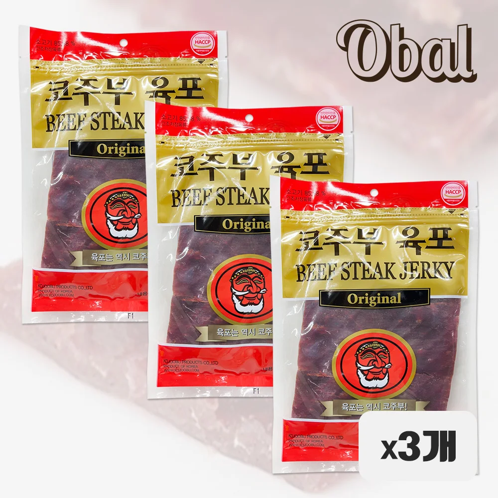 Beef Steak Jerky 170g * 3 pieces OBAL Premium Dried Food