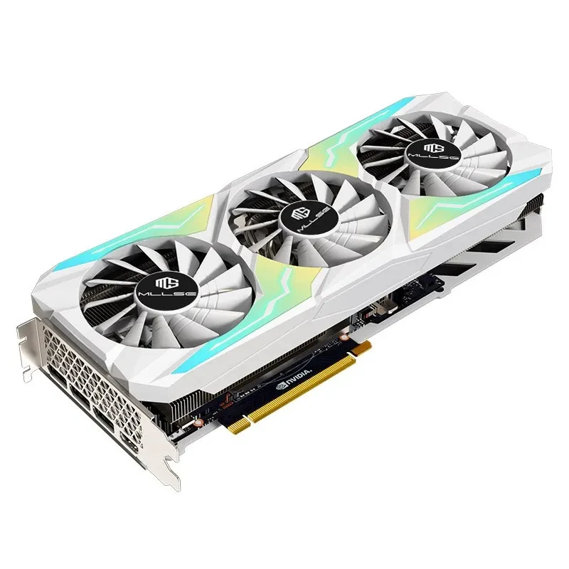 Używana karta graficzna RTX 3080 10GB GDDR6X 320 Bit pci-e 4.0 × 16 8 + 8Pin NVIDIA GPU oświetlenie RGB karta gry wideo Placa De Video