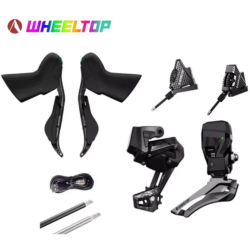 

WHEELTOP -EDS TX Road bike Groupset Electronic Wireless Carbon aluminium alloy Rim ,Disc Brake 7-14s Speed Front Rear Derailleur