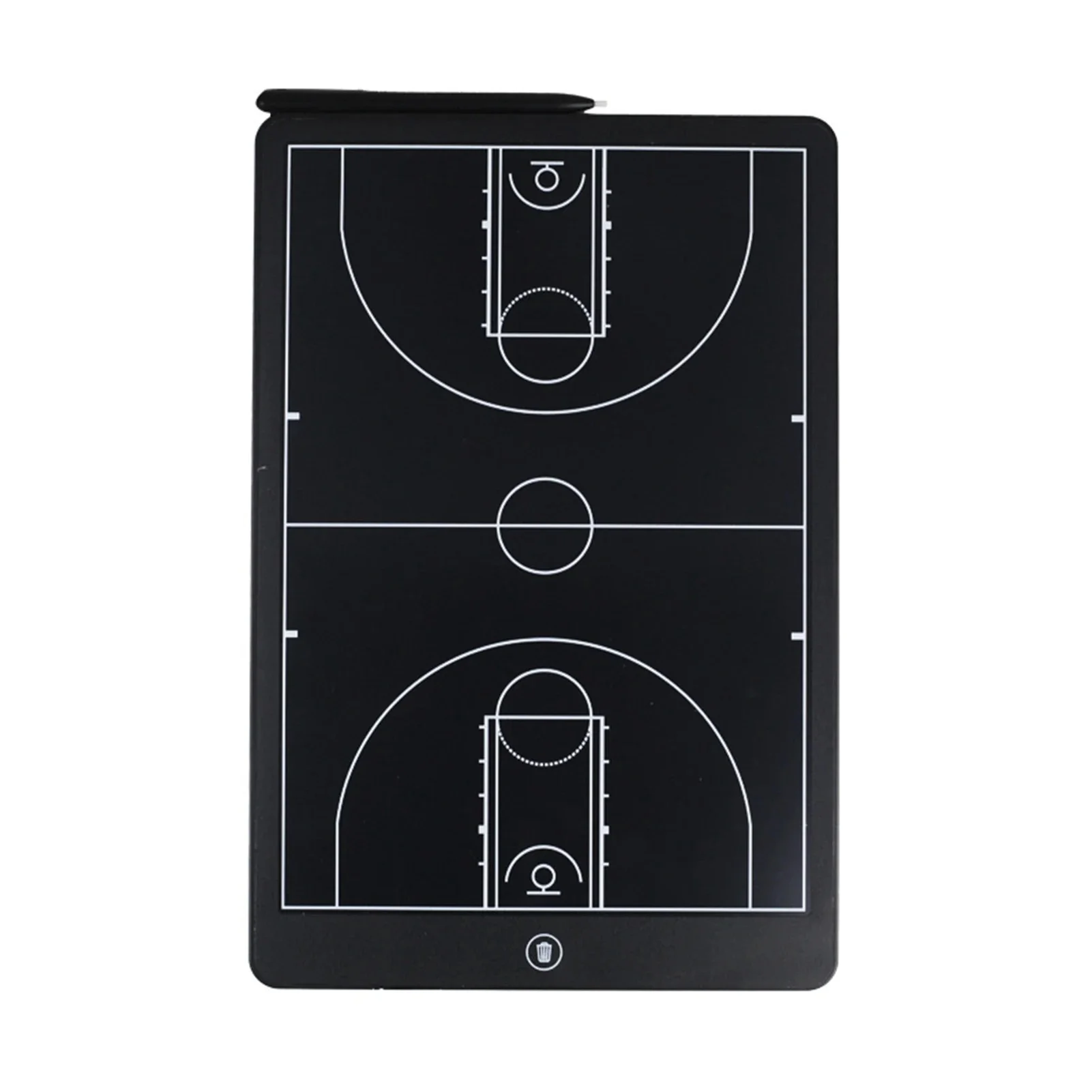 Tableau marqueur de stratégie numérique, tableau d'entraînement de basket-ball, étanche, écriture transparente LCD de 16 pouces avec stylo pour l'entraînement