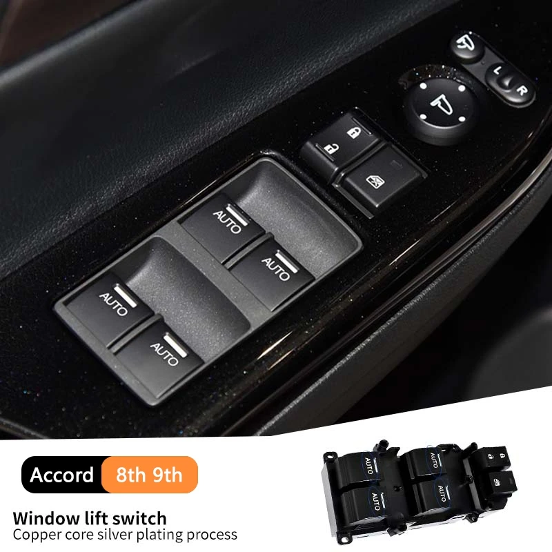 

Для Honda Accord 8th 9th 2008-2017 автомобильный модифицированный оконный подъемник автоматические удобные износостойкие водонепроницаемые аксессуары