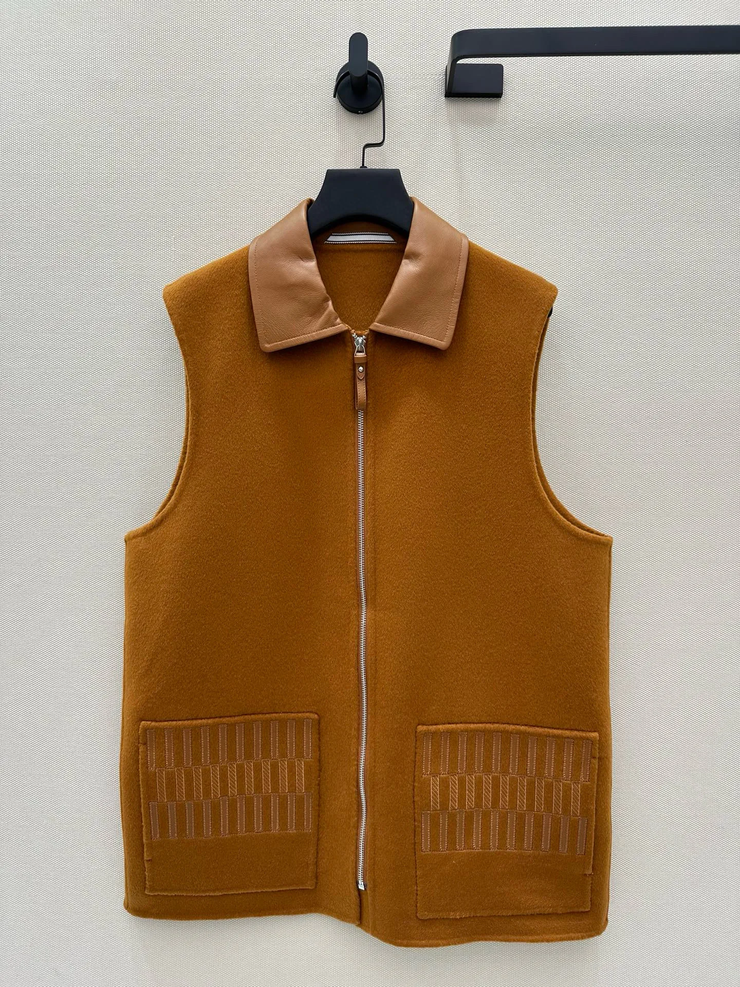 

Autumn elegant women's double-sided solid color cashmere vest