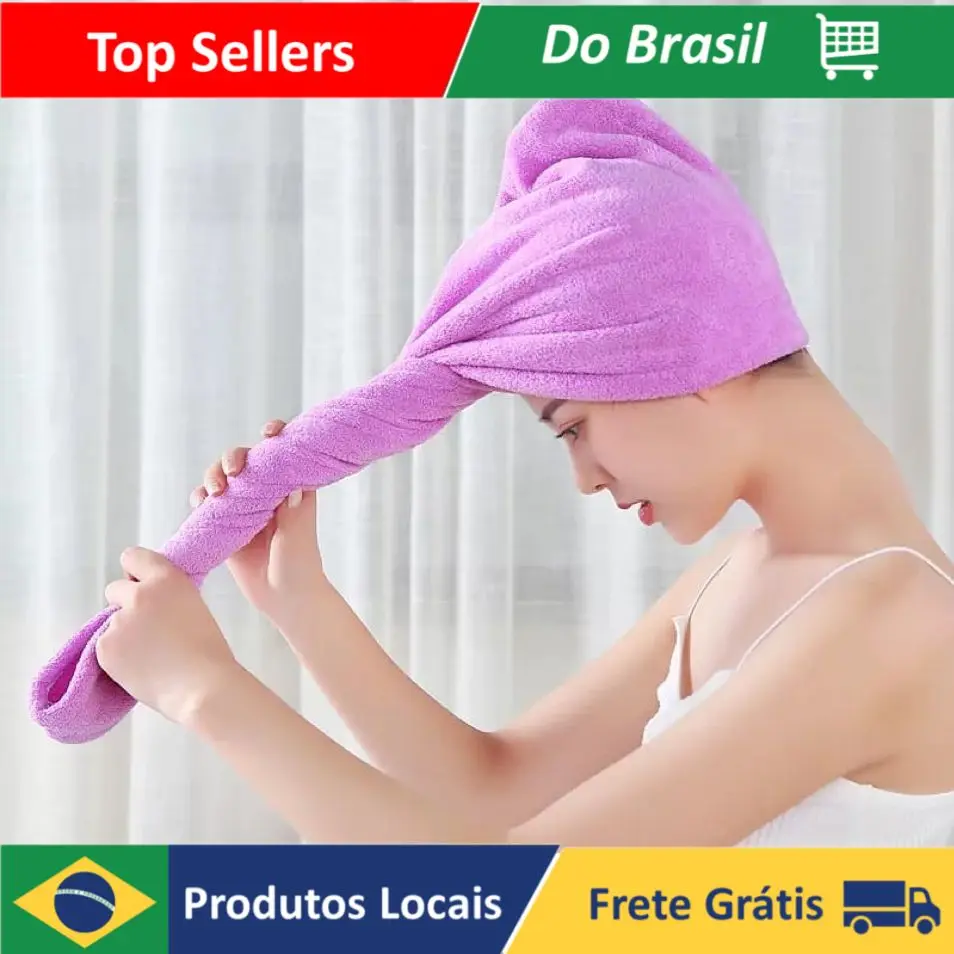 Thick Microfiber Magic Towel for Hair Dry Super Absorbent Post Bath cap Decrease Double Tips Anti Frizz Practice