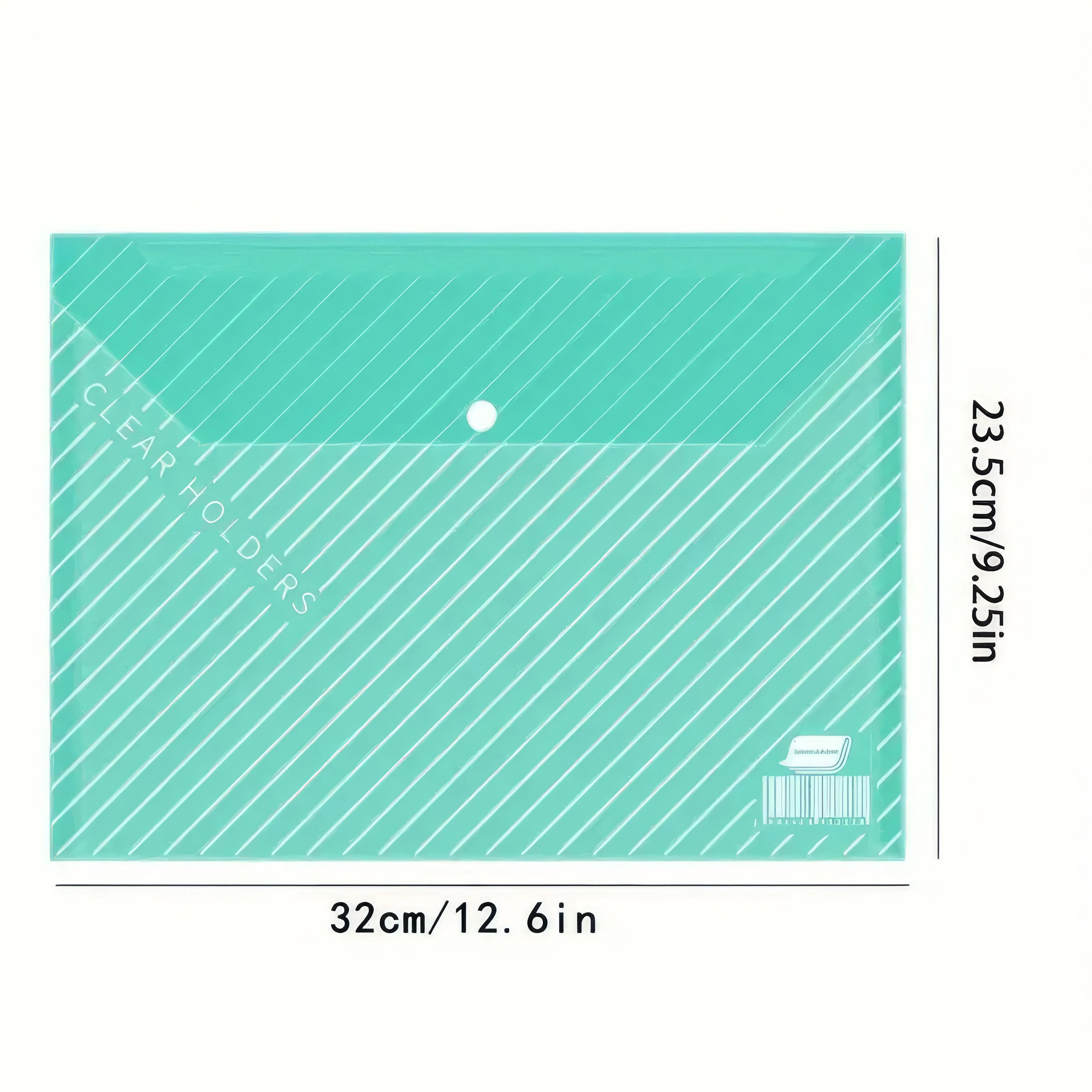 5-Pack A4 Foldable Document Folders in Assorted Colors - Easy-Carry File Organizer with Label