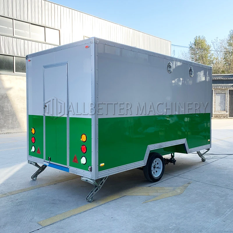 Allbetter Best Selling AU Standard Concession Trailer with Grill Fryer pizza Taco Cart Cheap Mobile Food Trailer Price for Sale