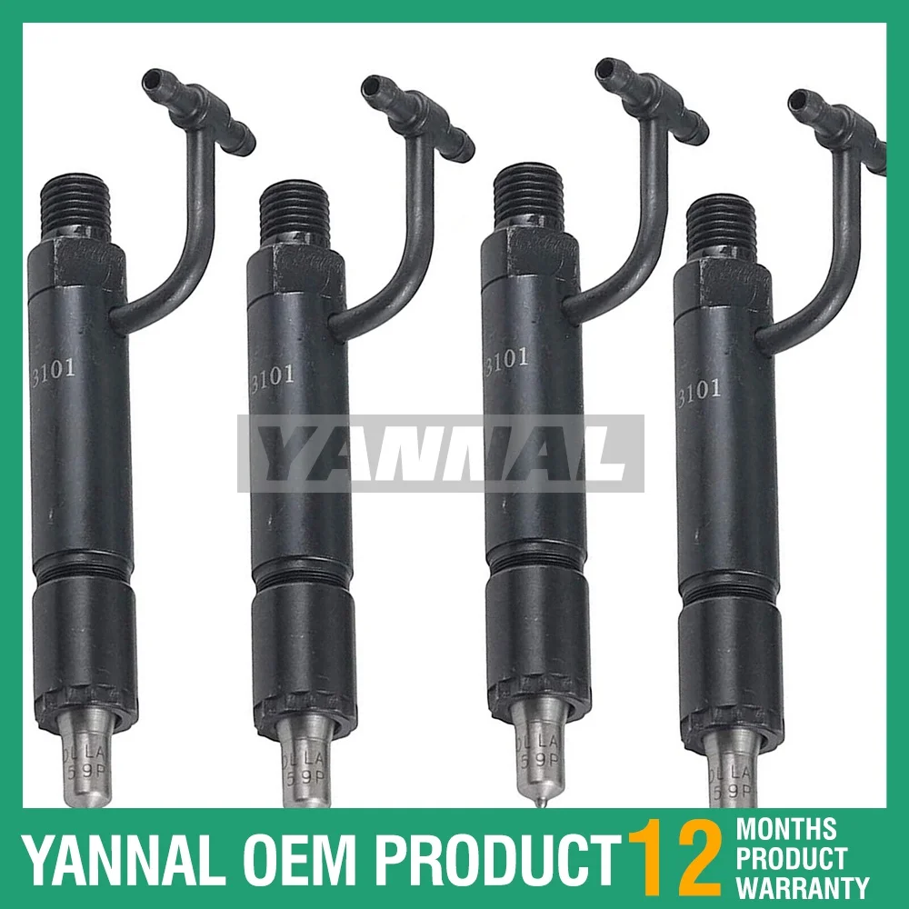 High Quality After Market Part 4 PCS Fuel Injector 729004-53101 for Yanmar 3 Cylinder Engine 3TNV84 3TNV88