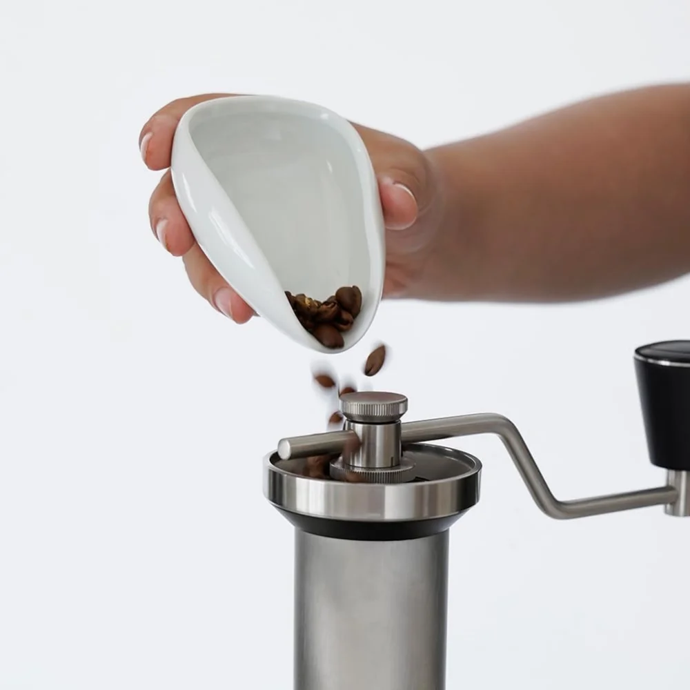 Kaffeetassen und Tee-Aufbewahrungstabletts aus Edelstahl, Behälter zur Messung von Einzeldosen-Kaffeebohnen,