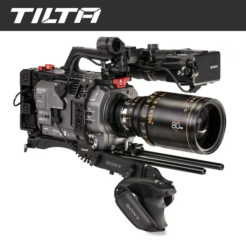 Tilta ES-T18-V هيكل قفصي الشكل للكاميرا لسوني PXW-FX9 تلاعب الكاميرا الخامس جبل الذهب جبل دعم 15 مللي متر قضيب اللوح الأساسي