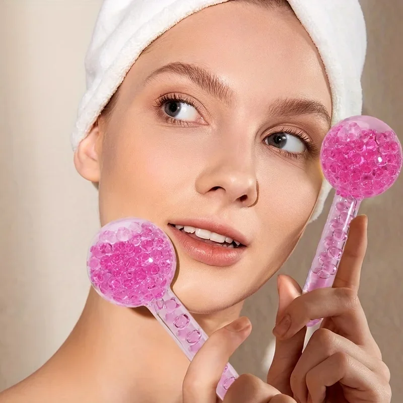 2Pcs Box LCE Globes For Facials Cooling LCE Balls For Face LCE RollerFacial Massager Freezer LCE Globes Tool For Face And Eyes — zdjęcie 2