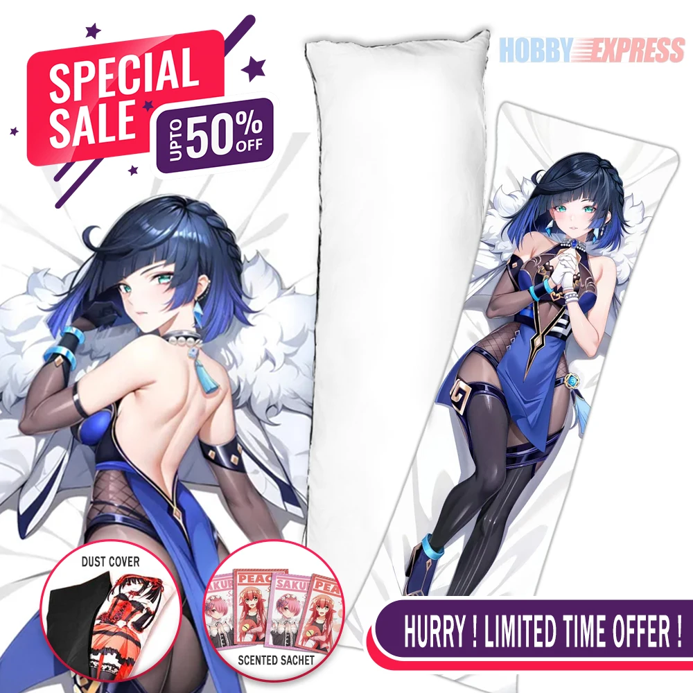 

Hobby Express Anime Dakimakura Japanese Otaku Waifu Hugging Body Pillow Cover Case Yelen Genshin Impact 240031-1