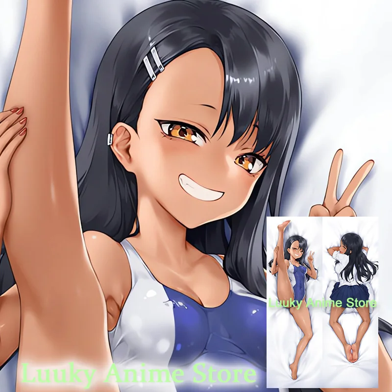 

Dakimakura Anime Hayase Nagatoro Miss Nagatoro Don't Toy With Me Double Sided Print Life-size Body Pillow Cover