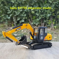 1:35 Scale SANY SY75C-9 Excavator Alloy Hook Machine Engineering Vehicle Model