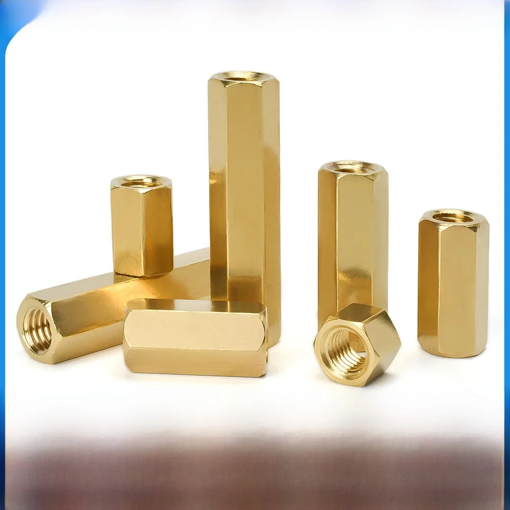 Entretoises de carte mère en laiton, panneau hexagonal T1, goujon, vis d'espacement, hexagone, cuivre, femelle, PCB, boulons de pilier, colonne, figurine, M2, M2.5, M3, M5, M6
