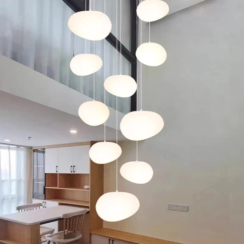 Moderne Home Decor Led Lights Hanglamp Lampen Fortrap Kroonluchters Voor Woonkamer Hanging Licht Binnenverlichting - afbeelding 2
