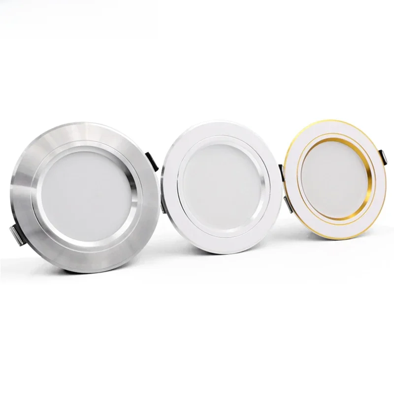 KARWEN LED Downlight Ouro/Prata/Branco Corpo 5W 9W 12W 15W 18W conduziu a luz de teto AC 220V 230V