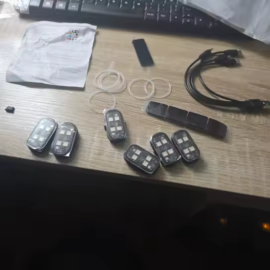תאורת RGB לרכב בלילה