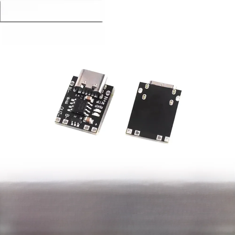 Bardzo mały panel ładowania baterii litowej DC 5V 1A trójskładnikowa bateria litowa 3.7V4.2V moduł ładowarki typu C płyta ochronna — zdjęcie 2