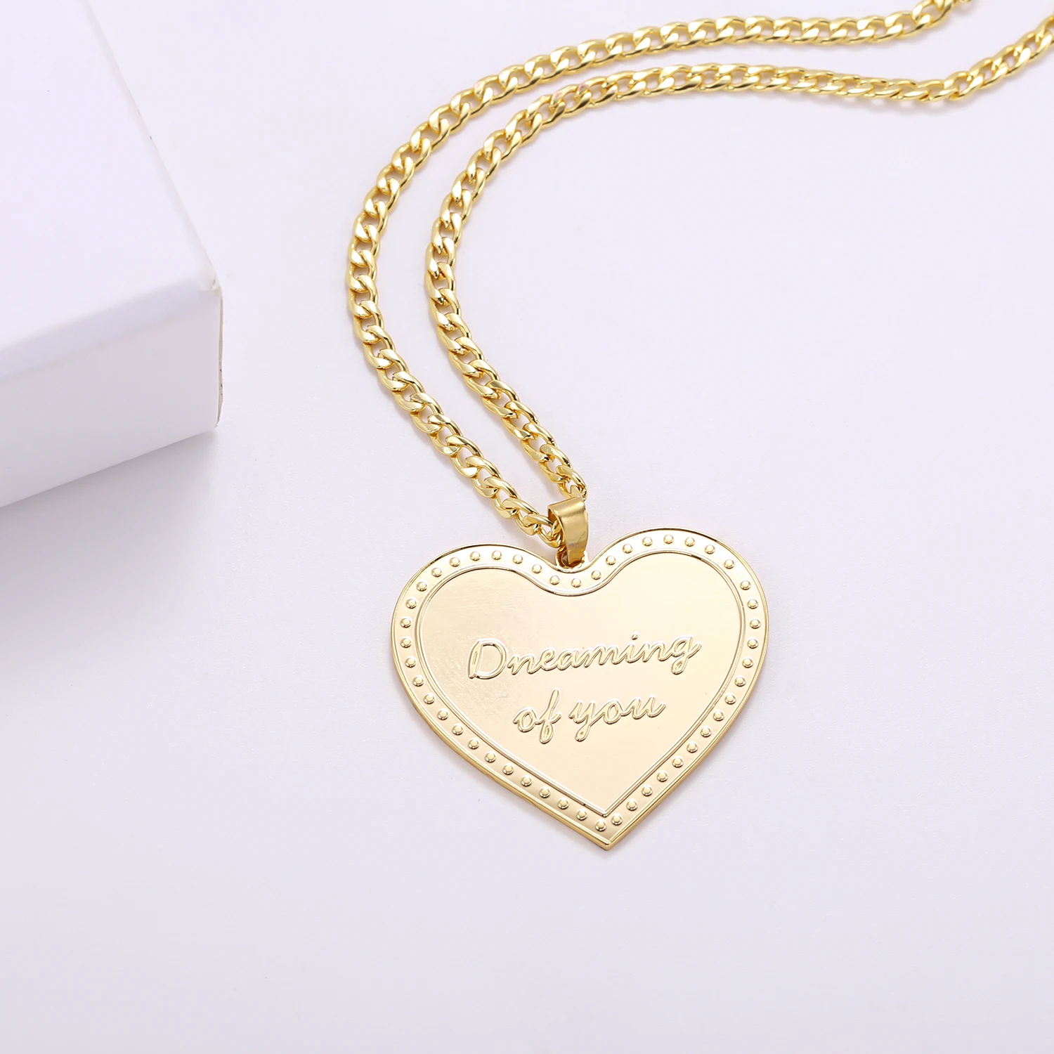 

Heart Custom For My Wonderful Sister Charm Deep Engraved Pendant 18k Gold Plated Waterproof Jewelry Necklace Bestfirend Gift