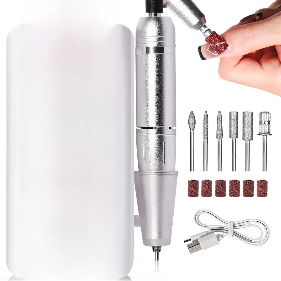 Professionele 45000 RPM elektrische draagbare nagelboormachine Oplaadbare geluidsarme nagelschuurmachine Bestand voor manicure salon gereedschap - afbeelding 2