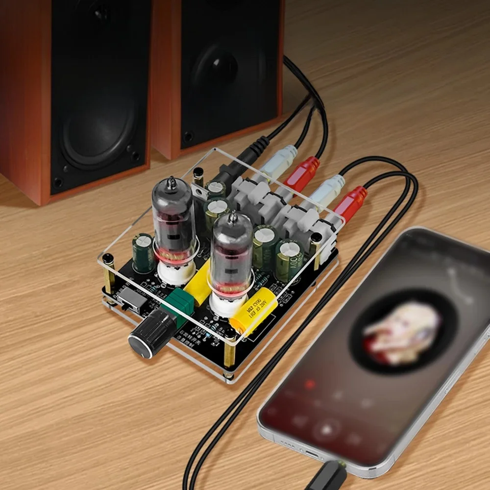 DC12-16V 6K4 Tube Préamplificateur Amplificateurs HiFi Tube Preamp Bys boarder m.com ido Amp Haut-parleur Son Amplificateur Home Cinéma DIY